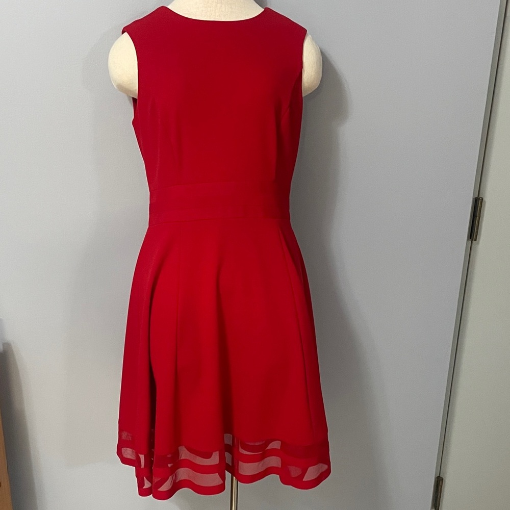 Calvin Klein Red Fit and Flare.